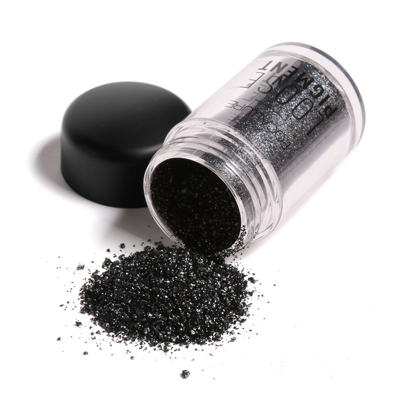 black eyeshadow powder